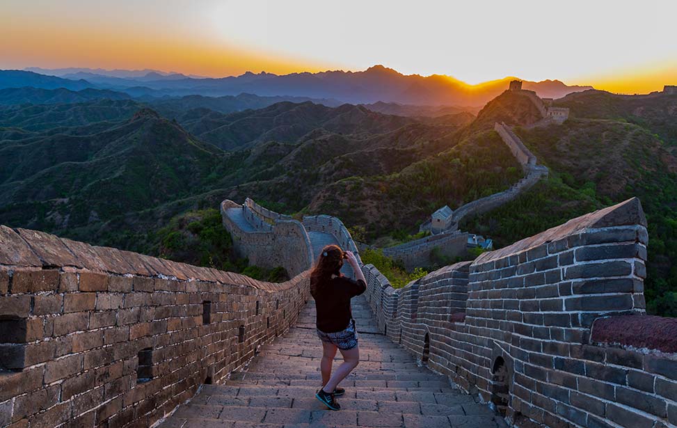 Private 2-Days  Great Wall Hiking Tour Include Sunset and Sunrise View